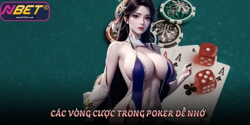Các vòng cược trong Poker dễ nhớ