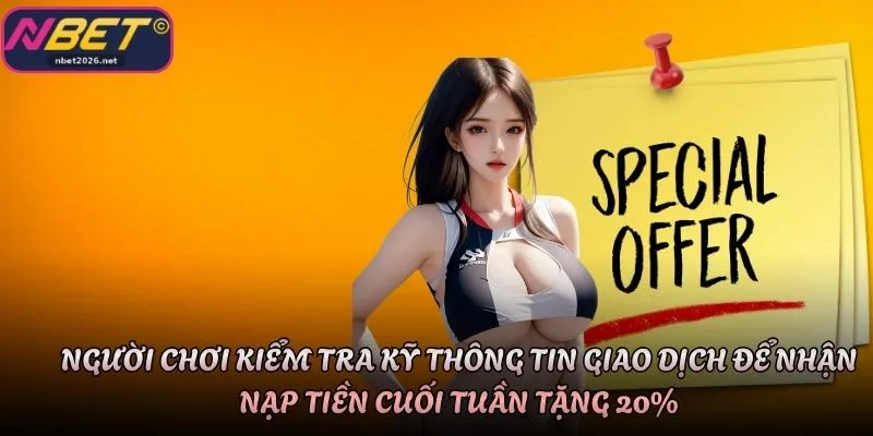 Người chơi kiểm tra kỹ thông tin giao dịch để nhận nạp tiền cuối tuần tặng 20%